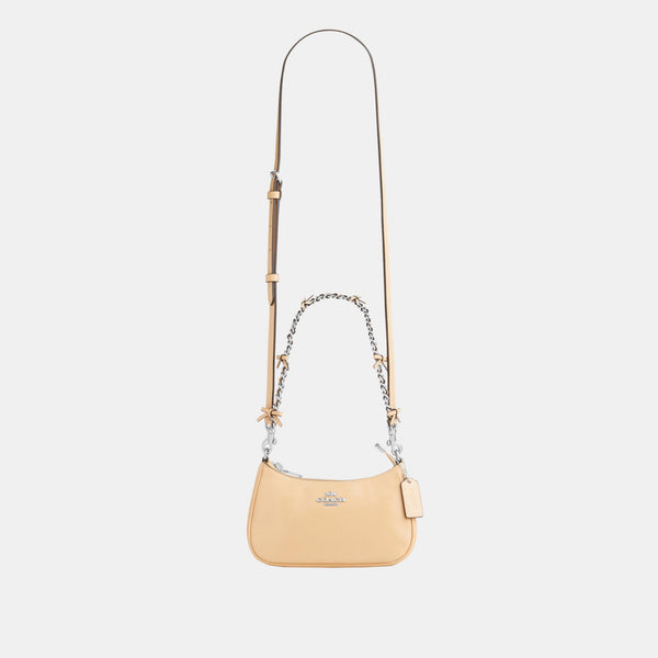 Teri Mini Crossbody in Glazed Leather with Bow Strap