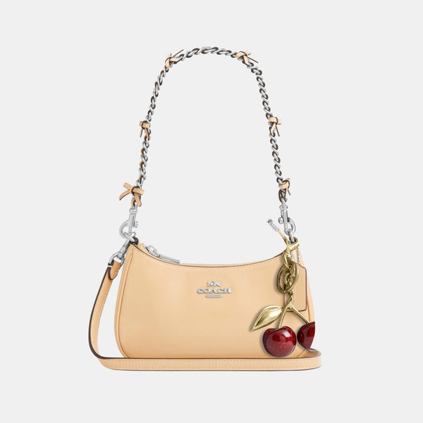 Teri Mini Crossbody in Glazed Leather with Bow Strap