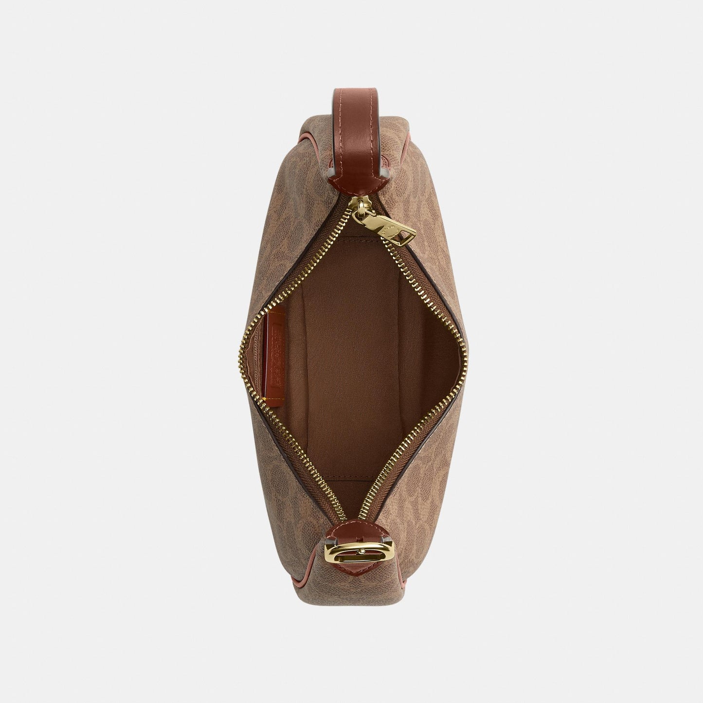 CDX17-Emily Mini Shoulder Bag in Signature Canvas-Im/Tan/Brown