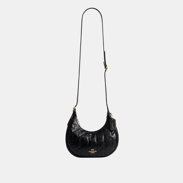 Carmen Mini Crossbody in Glazed Leather with Quilting