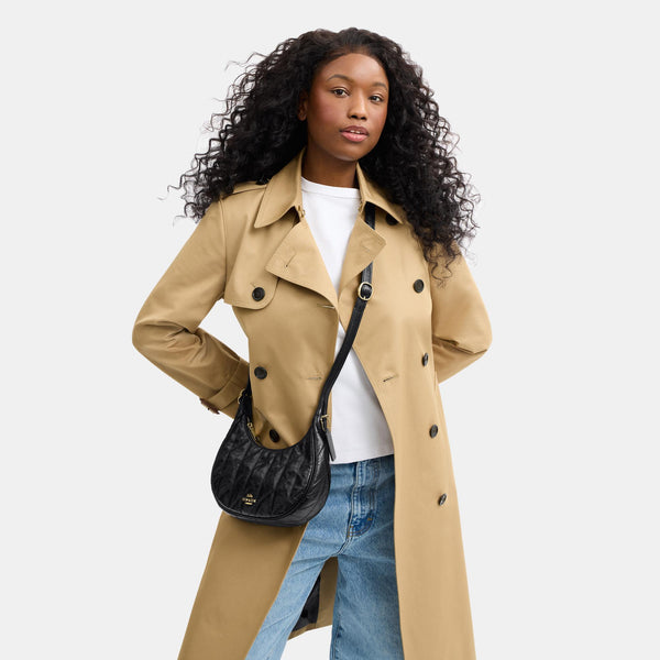 Carmen Mini Crossbody in Glazed Leather with Quilting