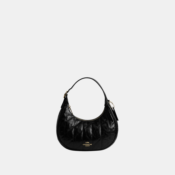 Carmen Mini Crossbody in Glazed Leather with Quilting