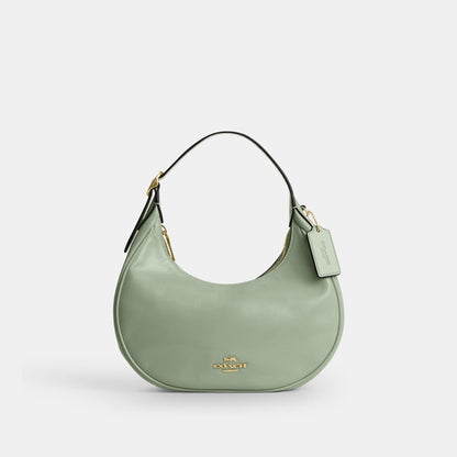 CDX24-Emily Mini Shoulder Bag in Glazed Leather-Im/Light Pistachio