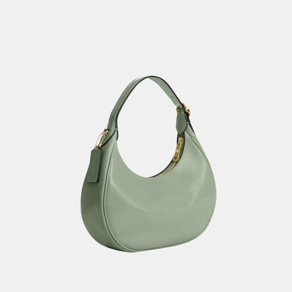 CDX24-Emily Mini Shoulder Bag in Glazed Leather-Im/Light Pistachio