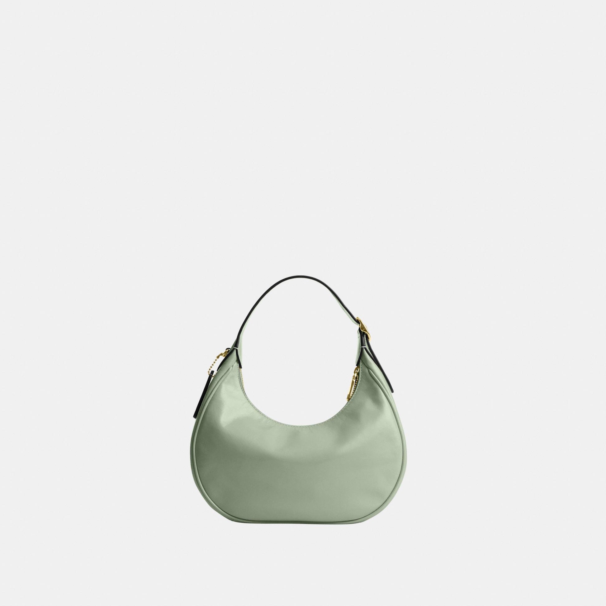 CDX24-Emily Mini Shoulder Bag in Glazed Leather-Im/Light Pistachio