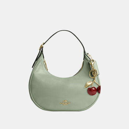 CDX24-Emily Mini Shoulder Bag in Glazed Leather-Im/Light Pistachio