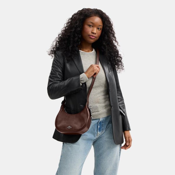 Emily Mini Shoulder Bag in Crinkle Leather with Charms