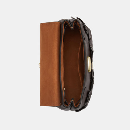 CDY44-Emory Top Handle in Floral Applique-Im/Maple