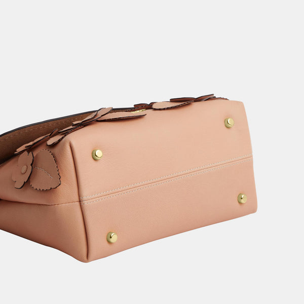 Emory Top Handle in Floral Applique