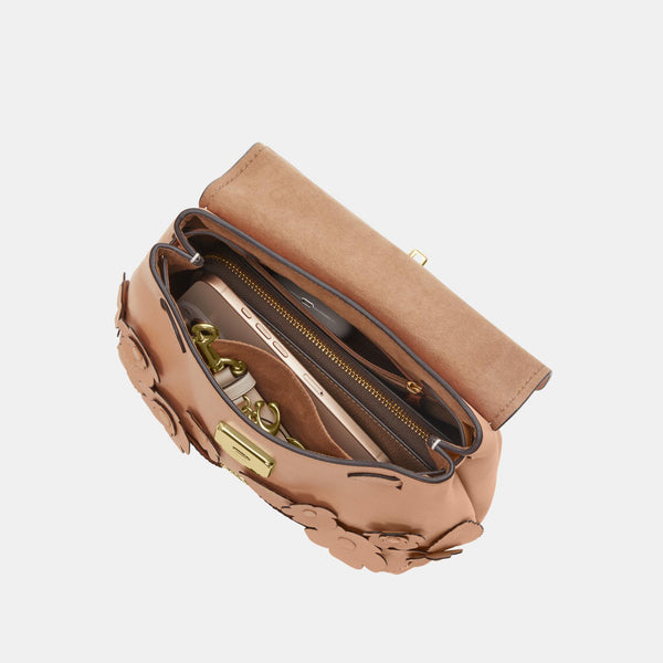 Emory Top Handle in Floral Applique