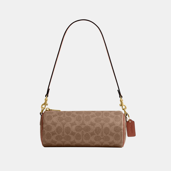 Coated Canvas Signature Barrel Bag