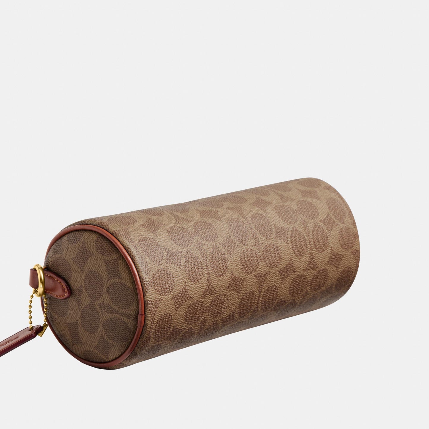 CDY79-Coated Canvas Signature Barrel Bag-B4/Tan Caramel
