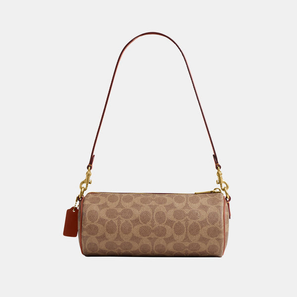 Coated Canvas Signature Barrel Bag
