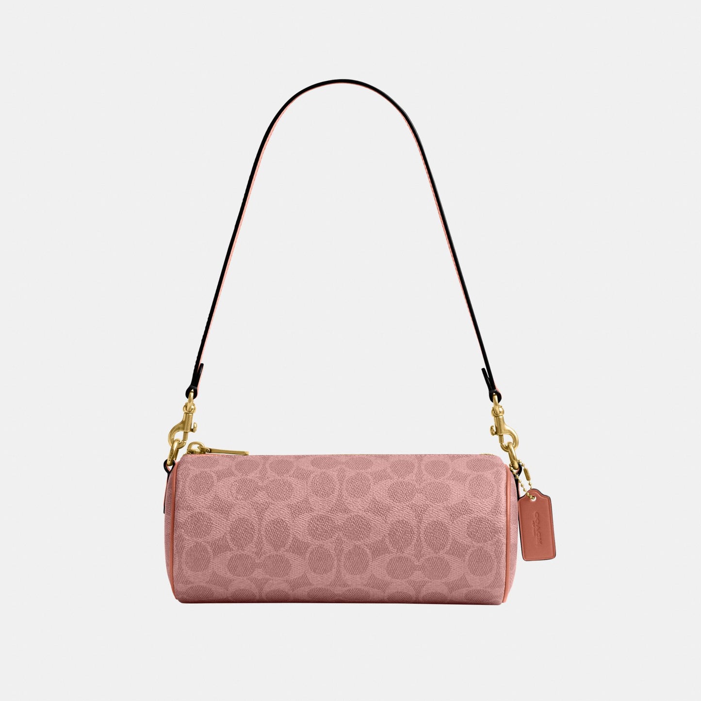 CDY79-Coated Canvas Signature Barrel Bag-B4/Melon Pink
