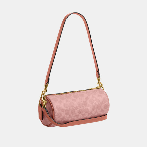 Coated Canvas Signature Barrel Bag