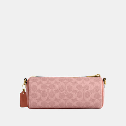 CDY79-Coated Canvas Signature Barrel Bag-B4/Melon Pink