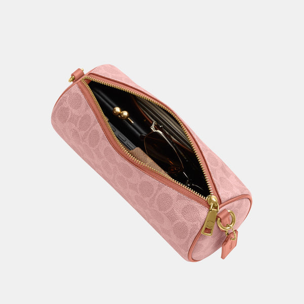 Coated Canvas Signature Barrel Bag