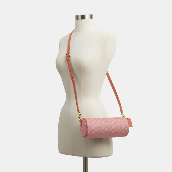 Coated Canvas Signature Barrel Bag