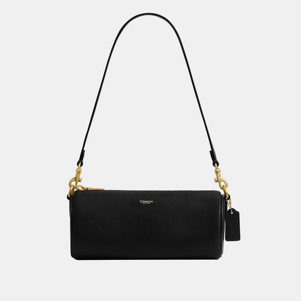 Natural Grain Leather Barrel Bag