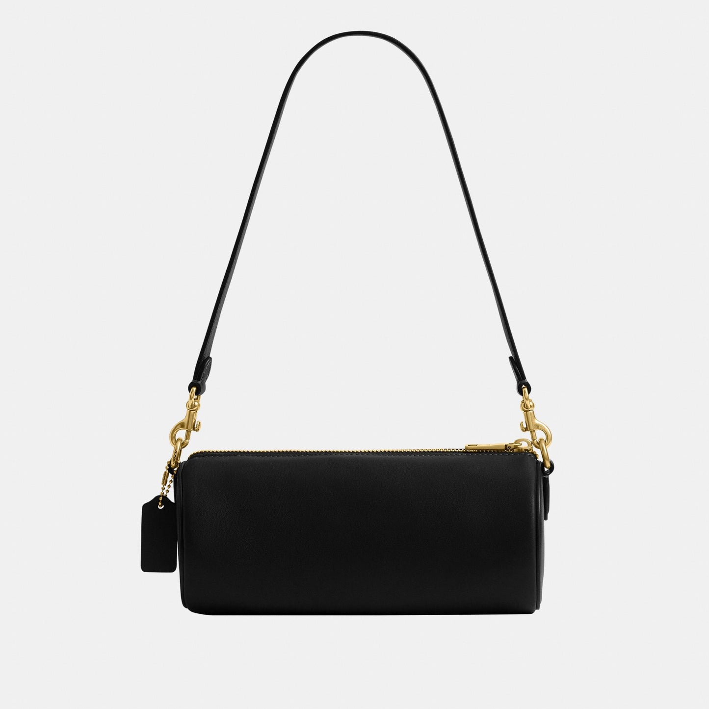 CDY80-Natural Grain Leather Barrel Bag-B4/Black