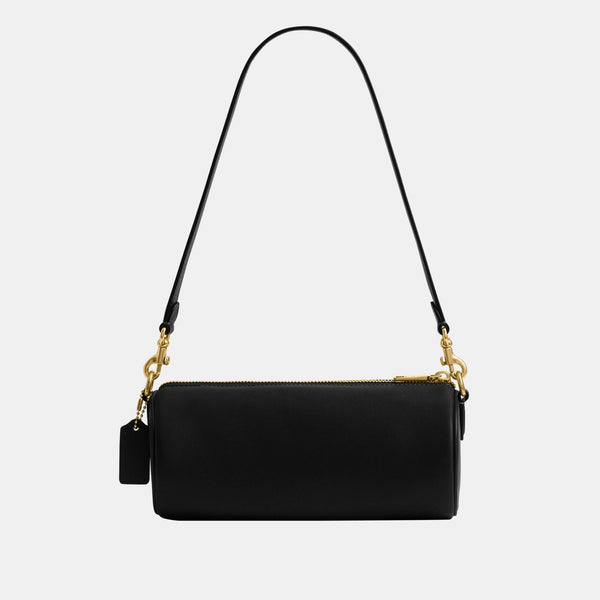 Natural Grain Leather Barrel Bag