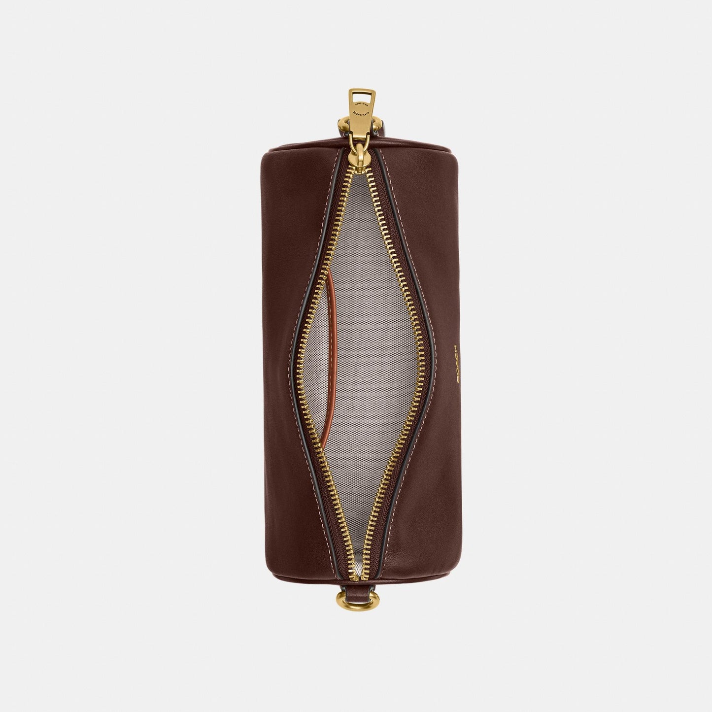 CDY80-Natural Grain Leather Barrel Bag-B4/Maple