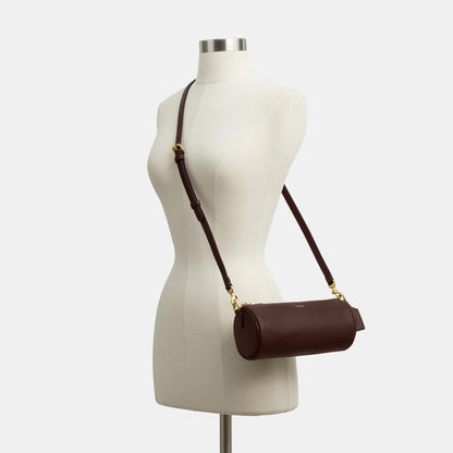 CDY80-Natural Grain Leather Barrel Bag-B4/Maple