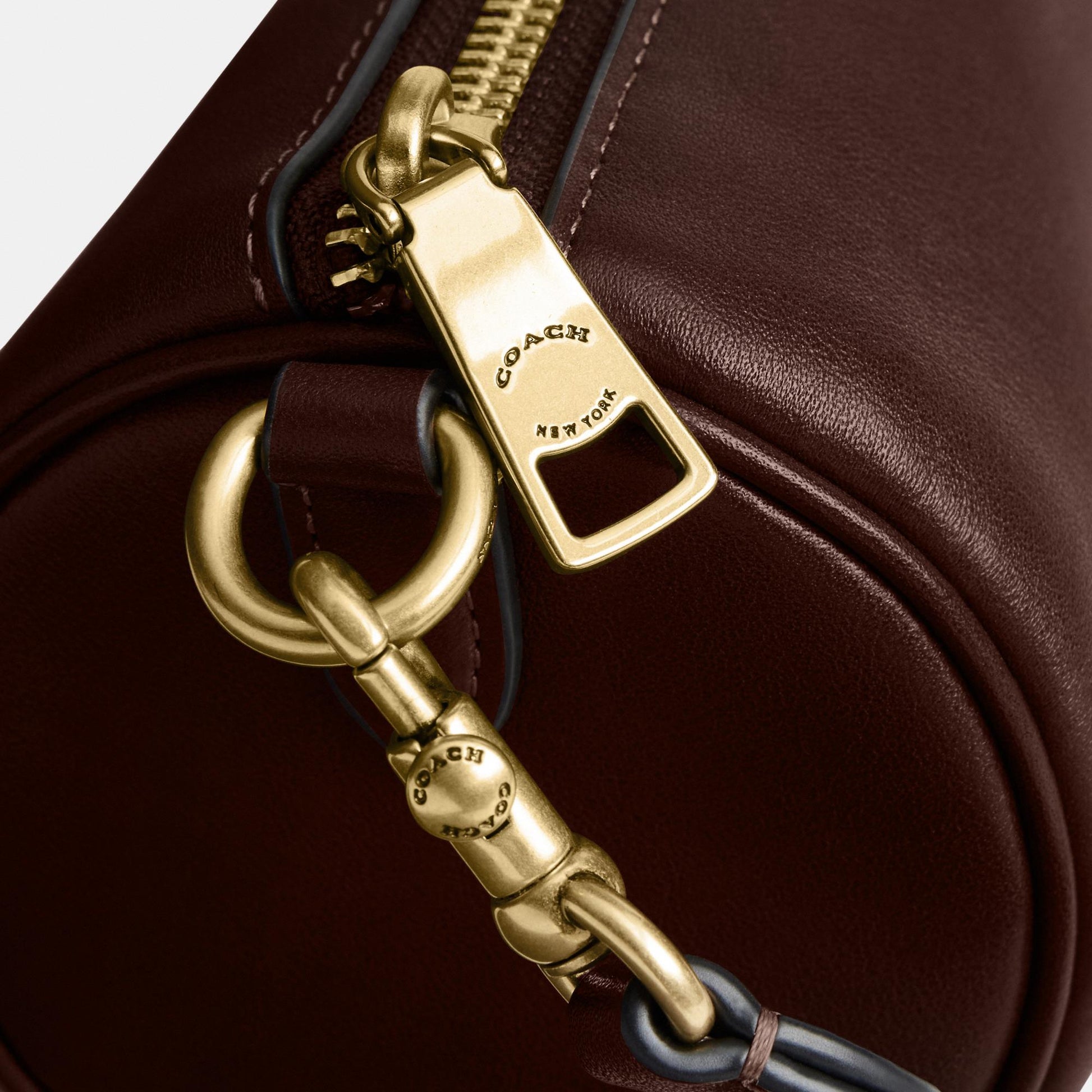 CDY80-Natural Grain Leather Barrel Bag-B4/Maple