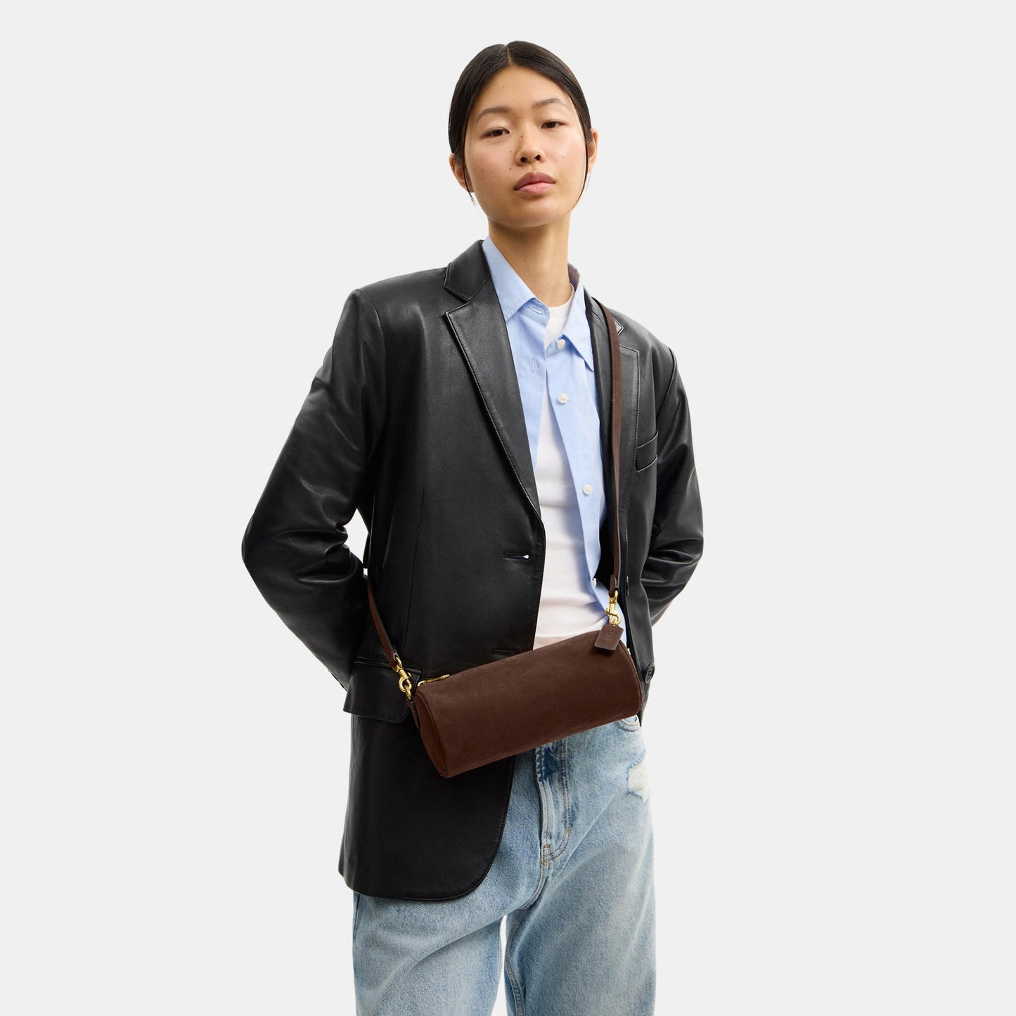 CDY81-Barrel Bag-B4/Dark Chocolate