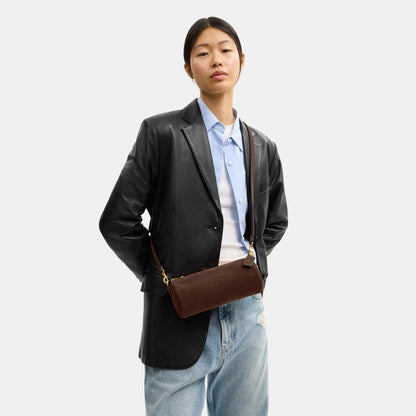 CDY81-Barrel Bag-B4/Dark Chocolate