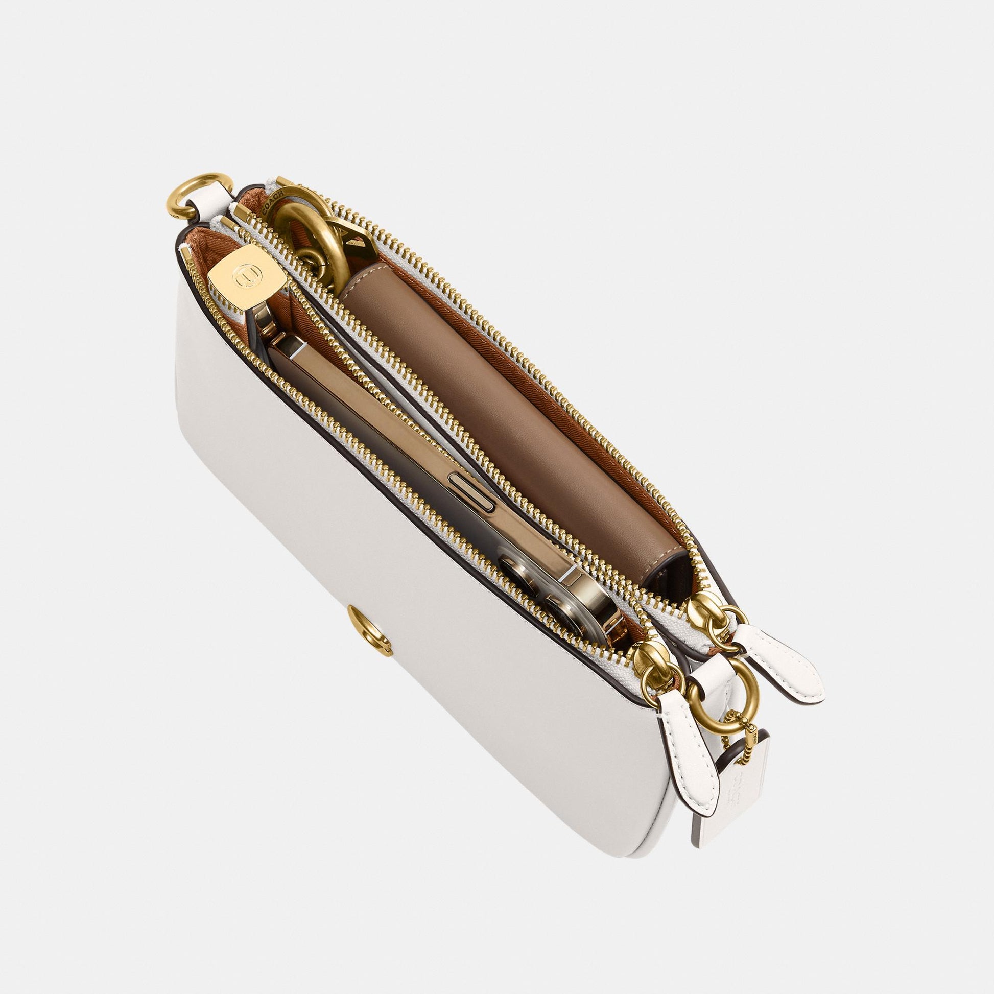 CDY89-Refined Calf Leather Audrey Crossbody Bag-B4/Chalk