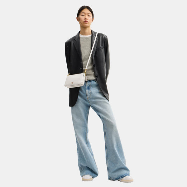 Refined Calf Leather Audrey Crossbody Bag