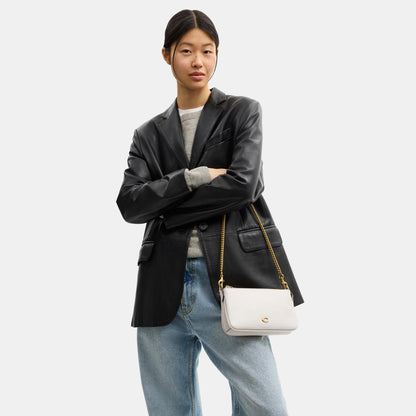 CDY89-Refined Calf Leather Audrey Crossbody Bag-B4/Chalk