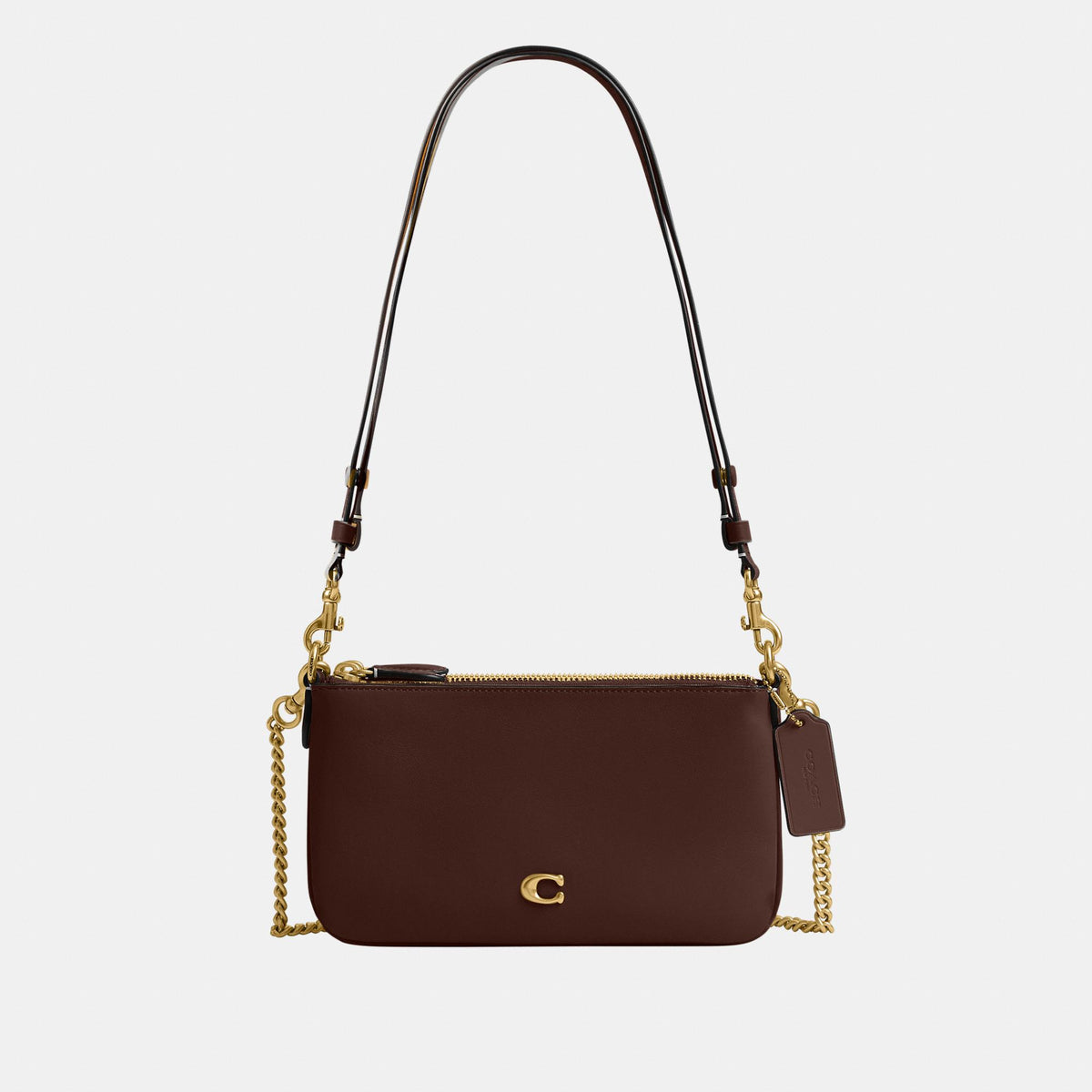 CDY89-Refined Calf Leather Audrey Crossbody Bag-B4/Maple