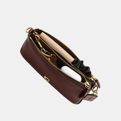 CDY89-Refined Calf Leather Audrey Crossbody Bag-B4/Maple