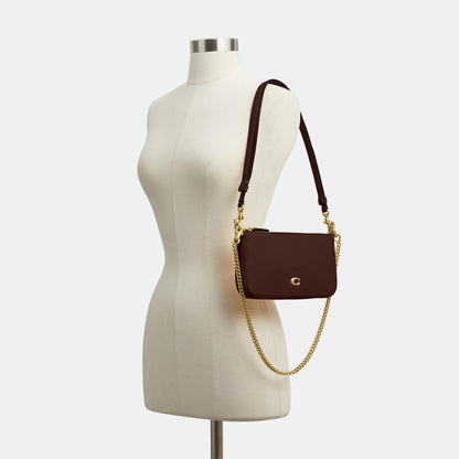 CDY89-Refined Calf Leather Audrey Crossbody Bag-B4/Maple