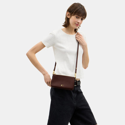 CDY89-Refined Calf Leather Audrey Crossbody Bag-B4/Maple