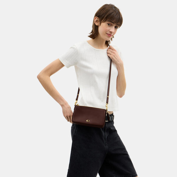 Refined Calf Leather Audrey Crossbody Bag