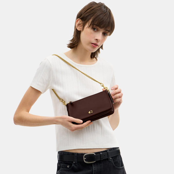 Refined Calf Leather Audrey Crossbody Bag