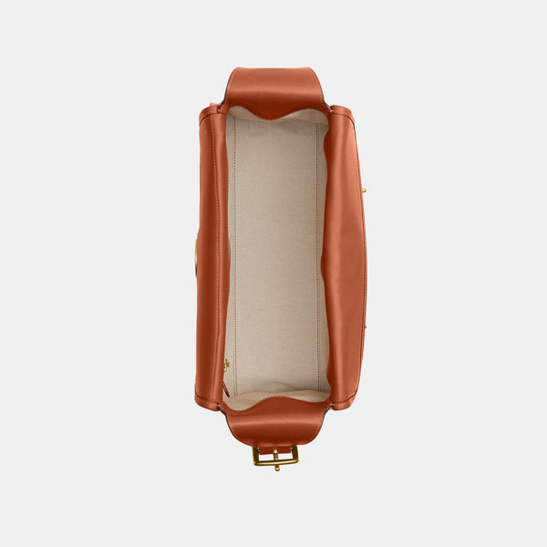 The Coach Originals Natural Grain Leather Turnlock Haversack Bag