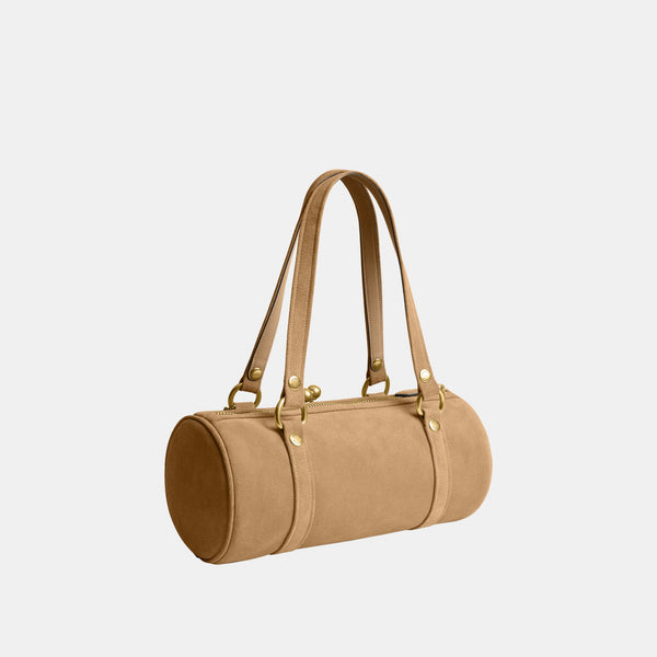 The Coach Originals Suede Kisslock Barrel Bag