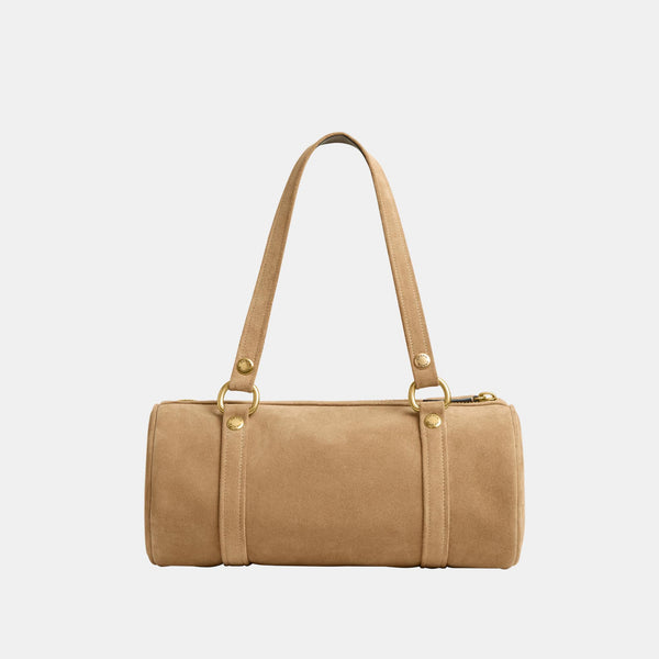 The Coach Originals Suede Kisslock Barrel Bag