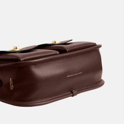 CDZ20-The Coach Originals Natural Grain Leather Twin Turnlock Waverly Bag-B4/Maple