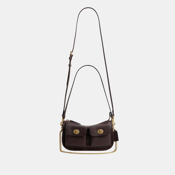 The Coach Originals Natural Grain Leather Twin Turnlock Waverly Bag