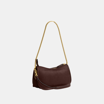 CDZ20-The Coach Originals Natural Grain Leather Twin Turnlock Waverly Bag-B4/Maple
