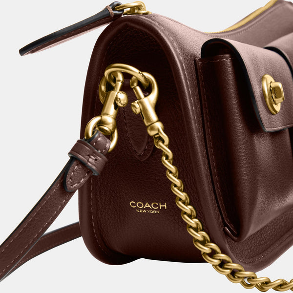 The Coach Originals Natural Grain Leather Twin Turnlock Waverly Bag