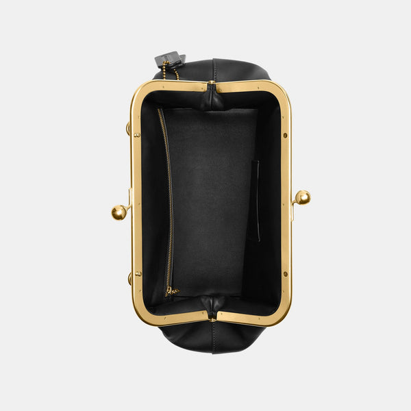 Glovetanned Leather Kisslock Frame Bag 27