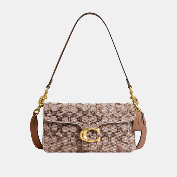 Crystal Signature Soft Tabby Shoulder Bag 26