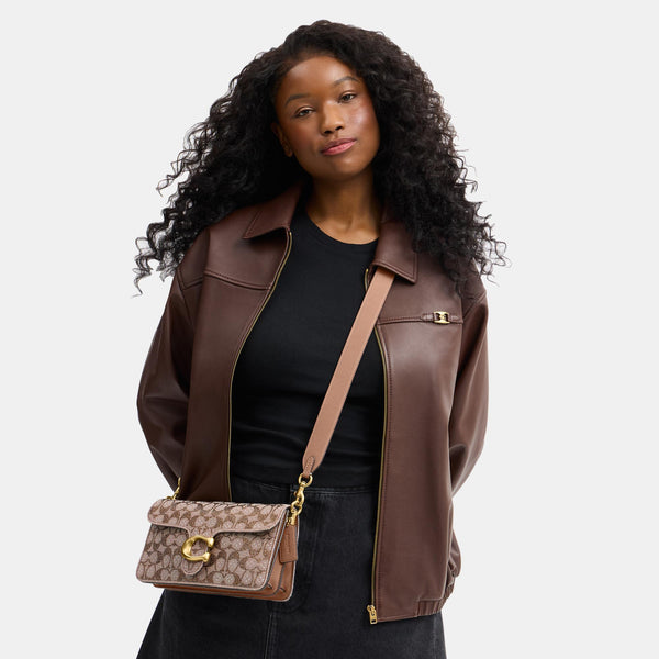 Crystal Signature Soft Tabby Shoulder Bag 26