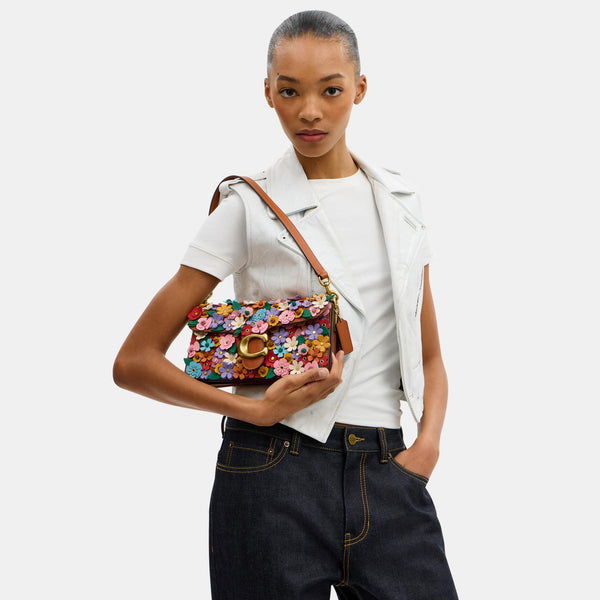 Floral Applique Tabby Shoulder Bag 26